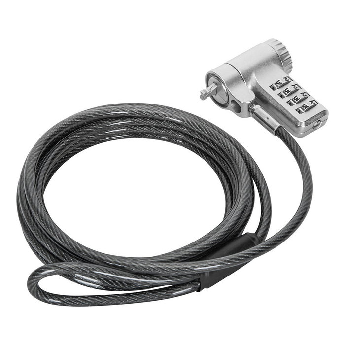 Targus ASP96GLX-S Candado de Seguridad con Combinación y Cable de 2 m Plata