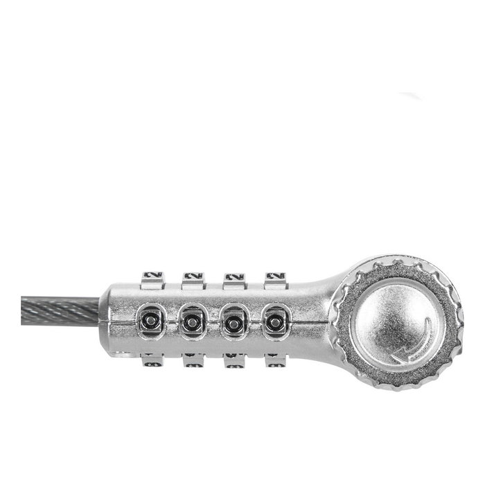 Targus ASP96GLX-S Candado de Seguridad con Combinación y Cable de 2 m Plata