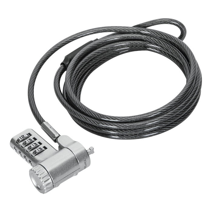 Targus ASP96GLX-S Candado de Seguridad con Combinación y Cable de 2 m Plata