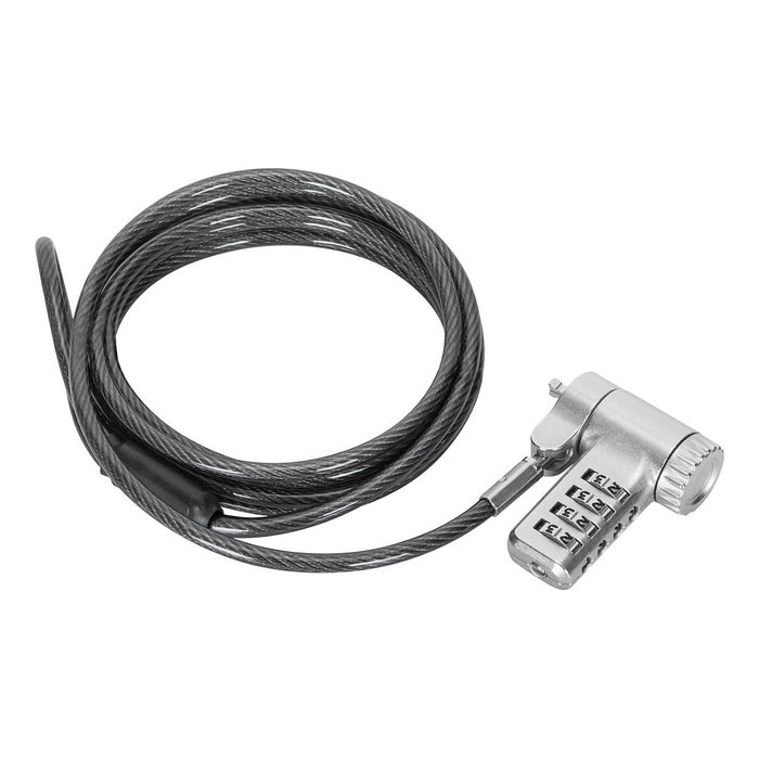 Targus ASP96GLX-S Candado de Seguridad con Combinación y Cable de 2 m Plata