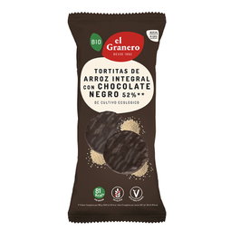 EL GRANERO Tortitas de arroz con chocolate negro BIO
