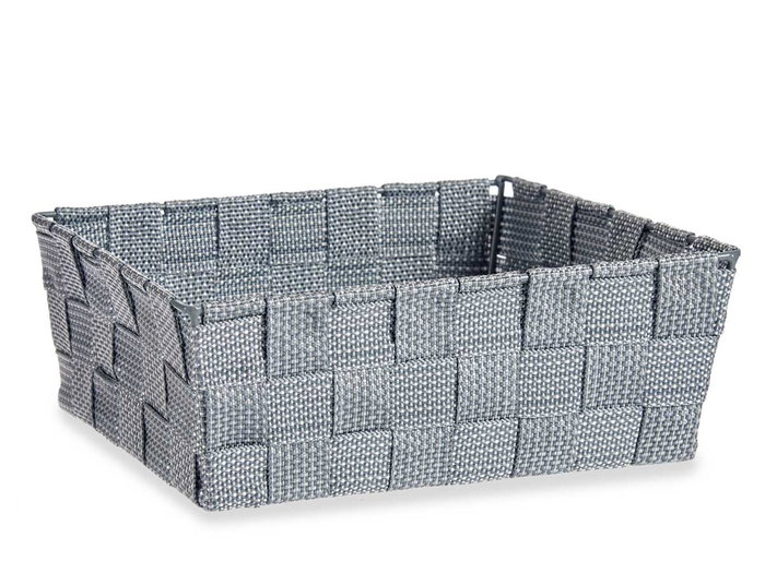 Kipit Cesta de Tela Rectangular sin Asas Gris 24x20x8 cm (Set de 24) Kipit Cesta de Tela Rectangular sin Asas Gris 24x20x8 cm (Set de 24)