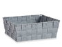 Kipit Cesta de Tela Rectangular sin Asas Gris 24x20x8 cm (Set de 24)