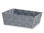 Kipit Cesta de Tela Rectangular sin Asas Gris 24x20x8 cm (Set de 24)