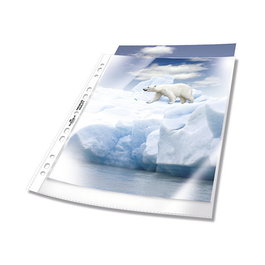 Durable Fundas perforadas DIN A4 transparentes 0,08 mm - 50 unidades