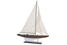 DKD Home Decor Barco de Madera Blanco y Marrón 75x14x98 cm