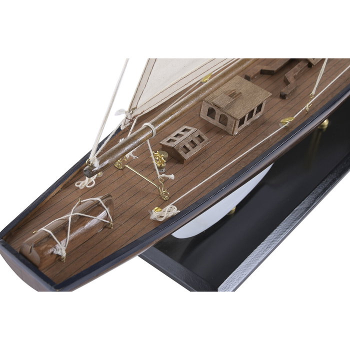 DKD Home Decor Barco de Madera Blanco y Marrón 75x14x98 cm