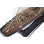 DKD Home Decor Barco de Madera Blanco y Marrón 75x14x98 cm