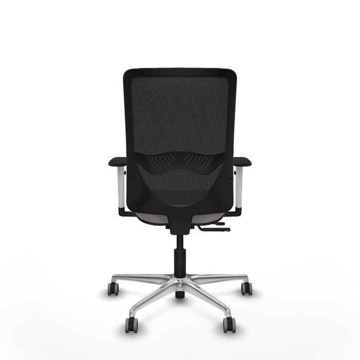PIQUERAS Y CRESPO Silla de oficina Zulema con mecanismo Sincro/Traslack Blanco y Negro