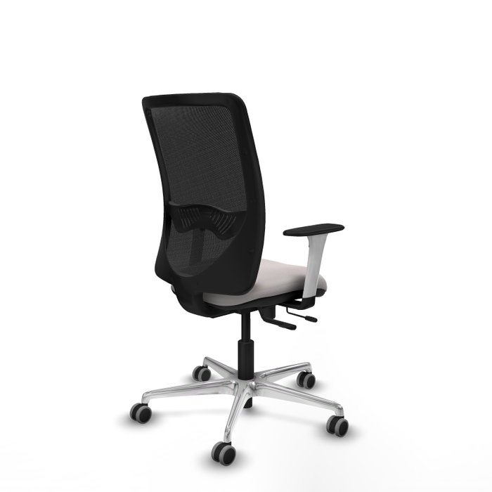 PIQUERAS Y CRESPO Silla de oficina Zulema con mecanismo Sincro/Traslack Blanco y Negro
