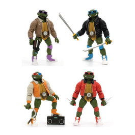 The Loyal Subjects Figuras Articuladas de Teenage Mutant Ninja Turtles de 13 cm con Accesorios, Set de 4 Personajes