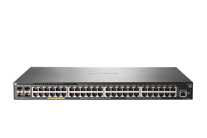 Hewlett Packard Enterprise HPE Aruba 2930F Switch 48 Puertos Gigabit PoE+ y 4 SFP+, Conmutador de Capa 3 para Oficinas y Campus Hewlett Packard Enterprise HPE Aruba 2930F Switch 48 Puertos Gigabit PoE+ y 4 SFP+, Conmutador de Capa 3 para Oficinas y Campus