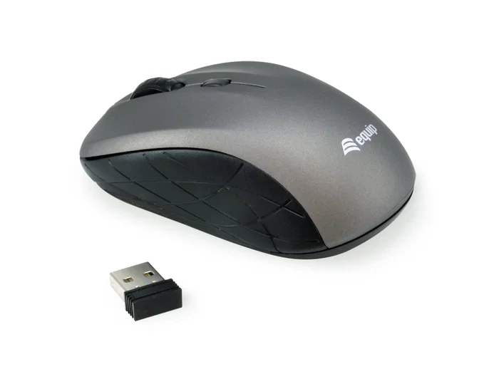 Equip Ratón Óptico Inalámbrico Mini Gris Equip Ratón Óptico Inalámbrico Mini Gris