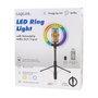 LogiLink Smartphone-Ringlicht con Selfie-Stick y Trípode DM 20cm
