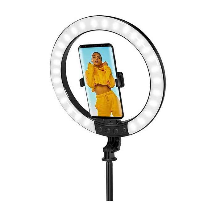LogiLink Smartphone-Ringlicht con Selfie-Stick y Trípode DM 20cm LogiLink Smartphone-Ringlicht con Selfie-Stick y Trípode DM 20cm