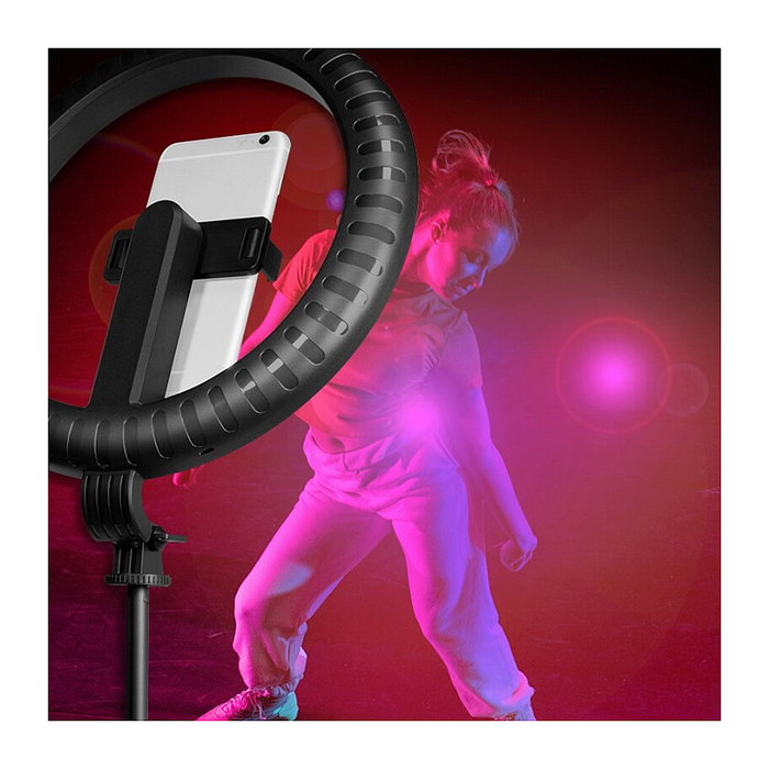 LogiLink Smartphone-Ringlicht con Selfie-Stick y Trípode DM 20cm LogiLink Smartphone-Ringlicht con Selfie-Stick y Trípode DM 20cm