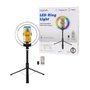 LogiLink Smartphone-Ringlicht con Selfie-Stick y Trípode DM 20cm