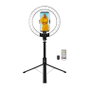 LogiLink Smartphone-Ringlicht con Selfie-Stick y Trípode DM 20cm