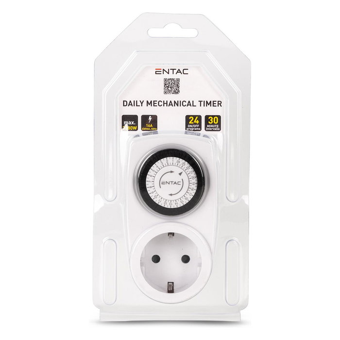 ENTAC Temporizador Mecánico Mini EMT24-1E 24 Horas