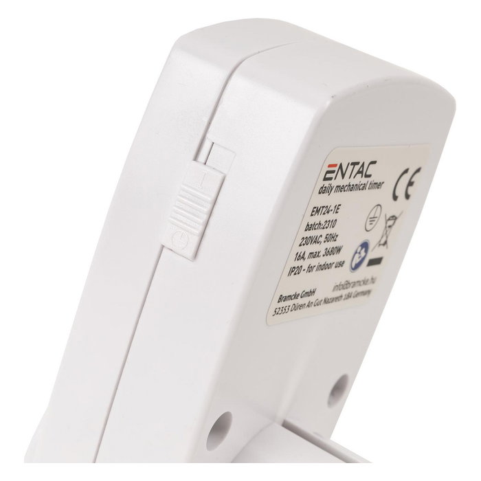 ENTAC Temporizador Mecánico Mini EMT24-1E 24 Horas
