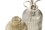 DKD Home Decor Set de 2 Dosificadores de Cristal Dorado y Gris