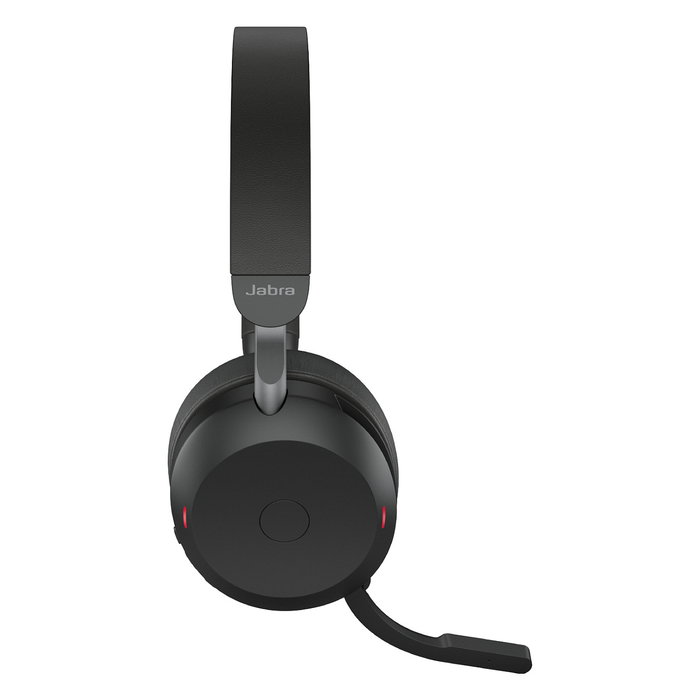 Jabra Evolve2 75 Link380c UC Auriculares Diadema Inalámbricos y Alámbricos para Llamadas y Música, Negro - Modelo con Base de Carga