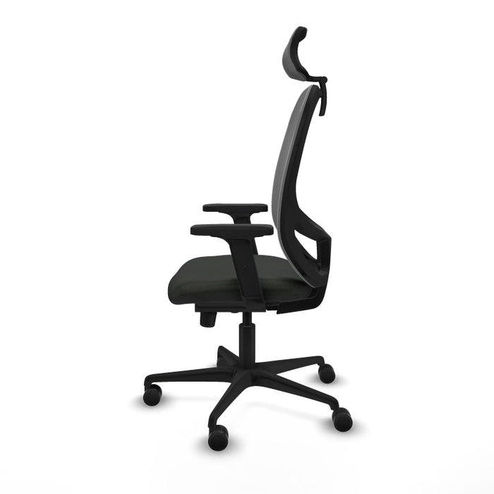 PIQUERAS Y CRESPO Silla de oficina Cilanco con mecanismo Sincro, Negro y Gris