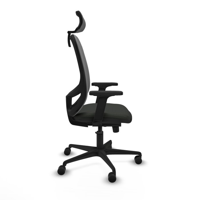 PIQUERAS Y CRESPO Silla de oficina Cilanco con mecanismo Sincro, Negro y Gris