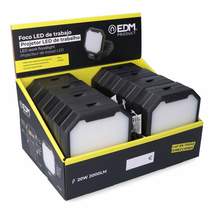 Edm Foco LED de trabajo Power Work AM1 20 W 2.000 lm