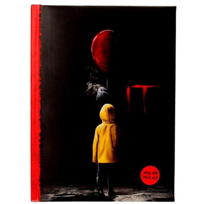SD Toys Libreta con Luz IT, Diseño Inspirado en la Película, Ideal para Fans del Terror y Stephen King, Escribir con Poca Iluminación SD Toys Libreta con Luz IT, Diseño Inspirado en la Película, Ideal para Fans del Terror y Stephen King, Escribir con Poca Iluminación