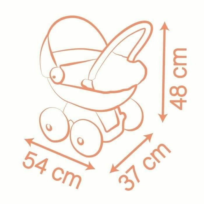 Smoby Cochecito de Abrazos Baby Nurse para niños a partir de 18 meses