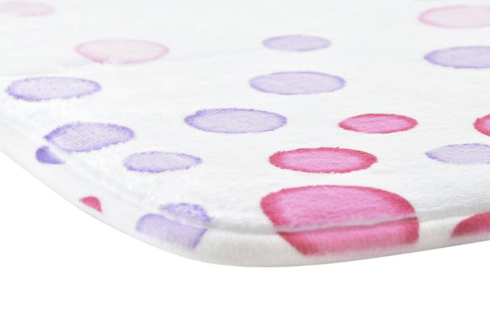 DKD Home Decor Alfombra Dots Moderno Multicolor Poliester 60 cm x 40 cm x 1 cm (6 Unidades)