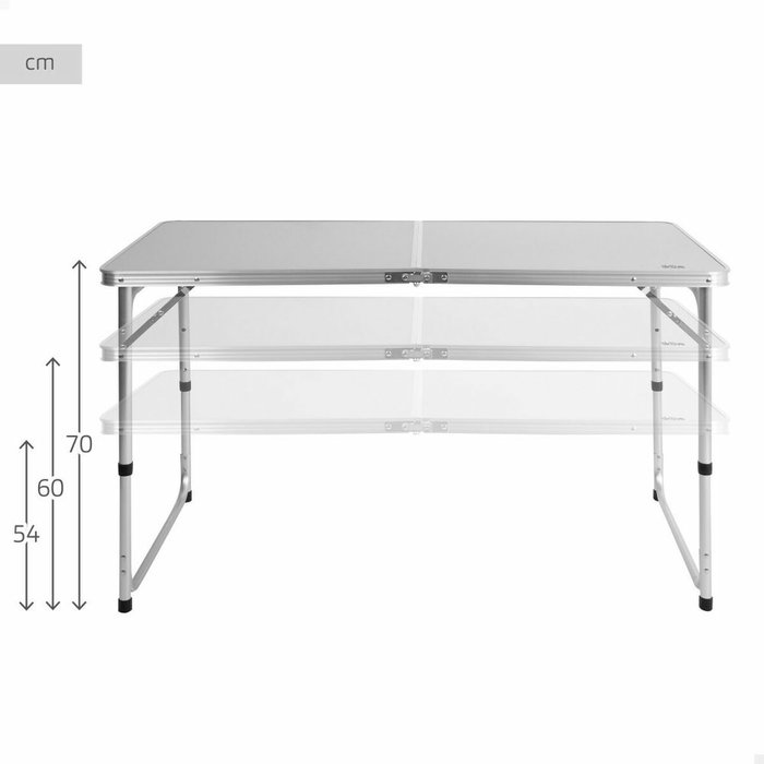 Color Baby Mesa Maletín Camping Aluminio 120x60cm Ajustable Color Baby Mesa Maletín Camping Aluminio 120x60cm Ajustable