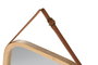 DKD Home Decor Espejo de Bambú y Cristal Natural 43,5x77 cm