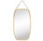 DKD Home Decor Espejo de Bambú y Cristal Natural 43,5x77 cm