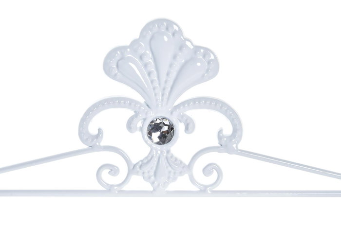 DKD Home Decor Toallero Blanco 9 x 25 x 51 cm (4 Unidades) Metal