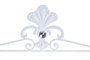 DKD Home Decor Toallero Blanco 9 x 25 x 51 cm (4 Unidades) Metal
