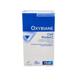 PILEJE Oxybiane Cell Protect 60Cap. Vitaminas B2, C, E, Zinc y Selenio para proteger las células contra el estrés oxidativo