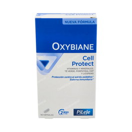 PILEJE Oxybiane Cell Protect 60Cap. Vitaminas B2, C, E, Zinc y Selenio para proteger las células contra el estrés oxidativo