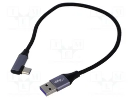 AKYGA Cable USB 2.0 de 0,3m USB A a USB C con conector angular