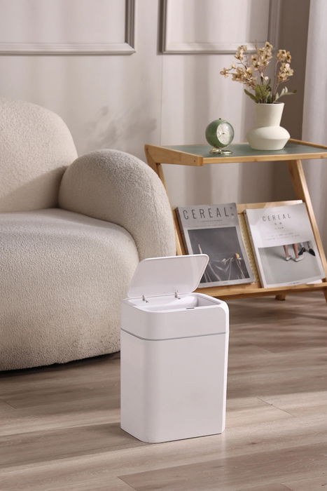 Inde Papelera de Plástico con Sensor 16L Basic Home - 26.6x20.2x36.5 cm (6 Unidades)