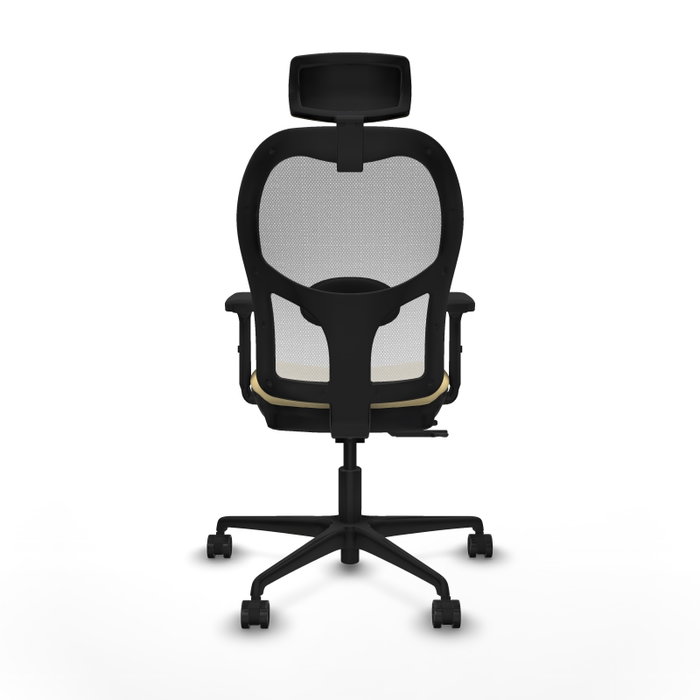PIQUERAS Y CRESPO Silla de oficina Jorquera Sincro/Traslack Crema y Blanco
