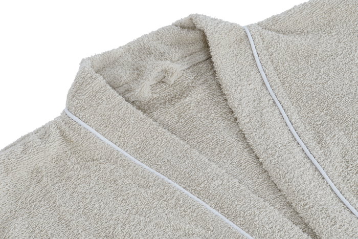 DKD Home Decor Albornoz Beige 1 x 123 x 68 cm Set de 2 para Mujer Algodón 400gsm DKD Home Decor Albornoz Beige 1 x 123 x 68 cm Set de 2 para Mujer Algodón 400gsm