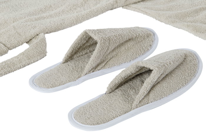 DKD Home Decor Albornoz Beige 1 x 123 x 68 cm Set de 2 para Mujer Algodón 400gsm DKD Home Decor Albornoz Beige 1 x 123 x 68 cm Set de 2 para Mujer Algodón 400gsm