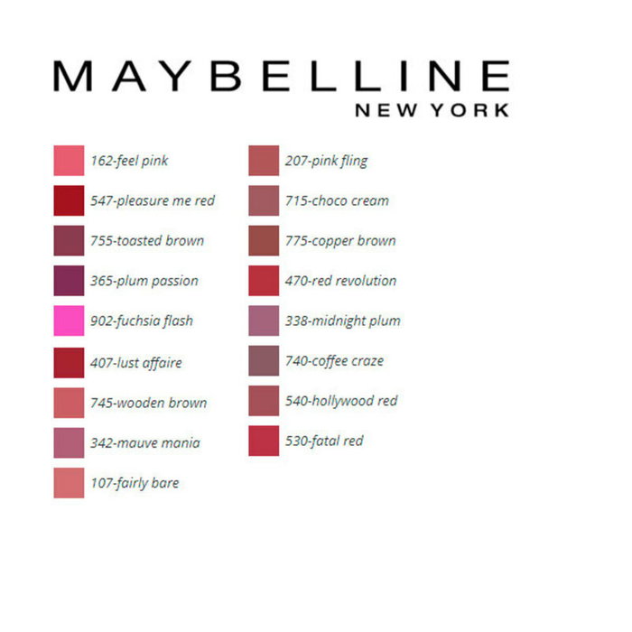 MAYBELLINE Color Sensational Barra de Labios 540 Hollywood Red 36 g