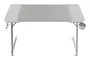 Mars Gaming MGD-X120W Escritorio Gaming Blanco 120x60 cm con Alfombrilla XXL, Soportes para Auriculares/Bebidas y Gestión de Cables