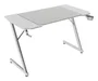 Mars Gaming MGD-X120W Escritorio Gaming Blanco 120x60 cm con Alfombrilla XXL, Soportes para Auriculares/Bebidas y Gestión de Cables