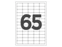 Q-connect KF01581 Etiqueta Adhesiva 38,1x21,2mm para Fotocopiadora Laser Ink-jet Caja 100 Hojas Din A4