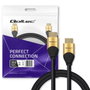 Qoltec Kabel HDMI v2.1 Ultra High Speed 8K 60Hz 30AWG GOLD 1m