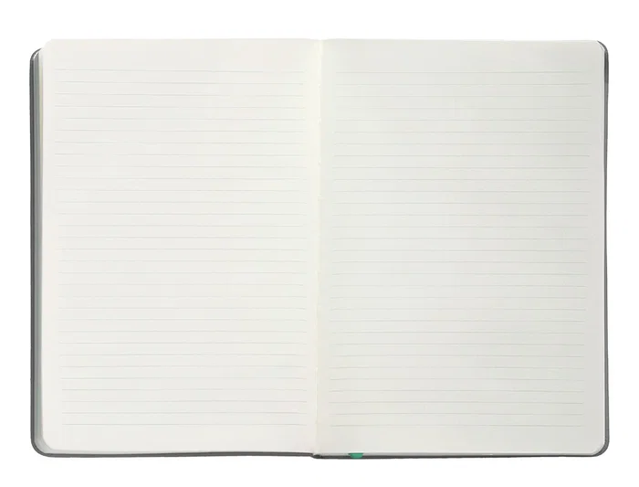 Antartik Cuaderno Tapa Dura A5 Rayas Gris y Turquesa, 100 Hojas 80gr FSC